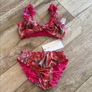 Colorful Kids Swim Bikini Set